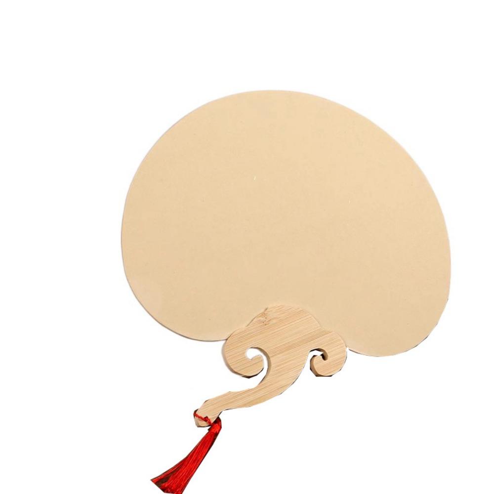 5Pcs Double-side Blank Paper Fan DIY Painting Hand Painting Graffiti Fans  Lacquer Fan