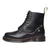 Dr. Martens 1460 Кожа Металлическая Цепь Короткие Ботинки Унисекс Ботинки Черные 28016001