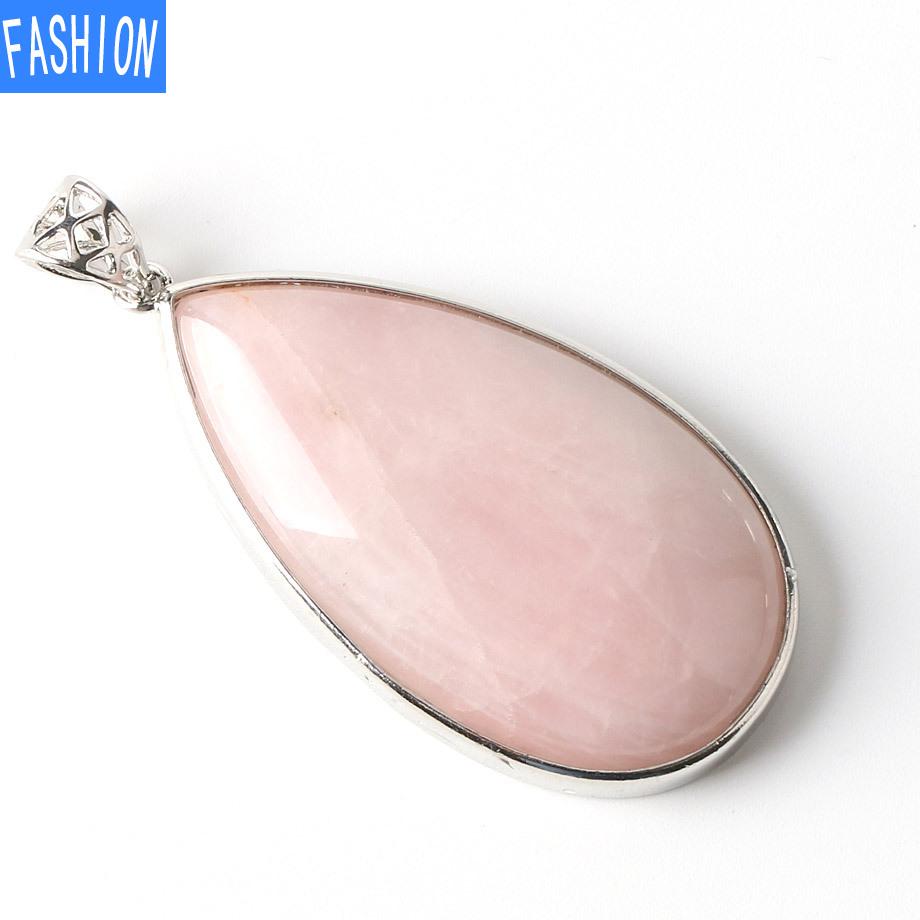 Большой кулон с каплей воды, женский натуральный камень, аметист, порошок, кристалл, лазурит, кулон, простой стиль