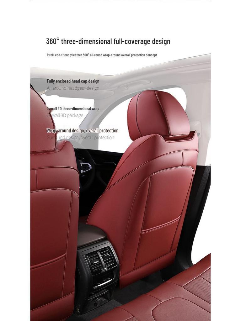 Fits 2018-2020 BMW X3: Genuine Leather Seat Cushion for All Seasons, Five-Seater.