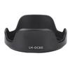 LHDC60 Plastic Black Camera Mount Lens Hood for Canon PowerShot SX30 SX20 SX10 IS SX1 Lens
