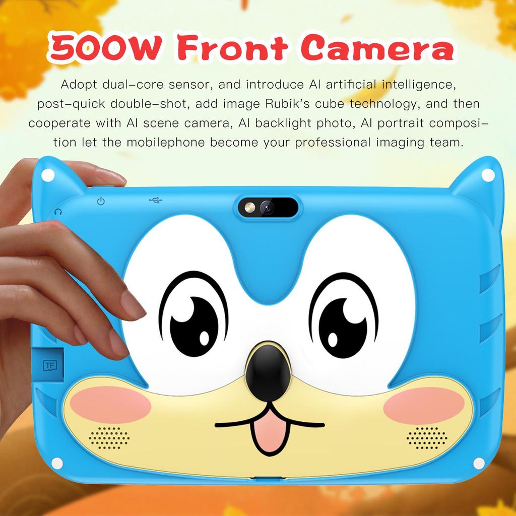 BDF 7-дюймовый детский планшет Android13 Tab 4 ГБ+64 ГБ WiFi и Bluetooth и 4000 мАч