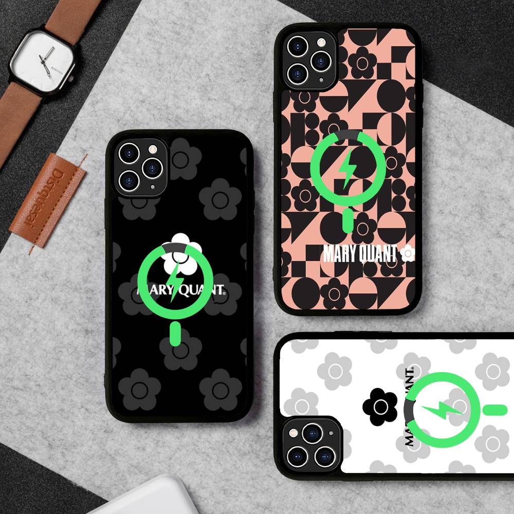 Модный M-Mary Q-Quant Для Магнитной Беспроводной Чехол Для Телефона Для IPhone 17 16 15 14 13 12 11 Pro Max Plus Mag Чехол Для Телефона