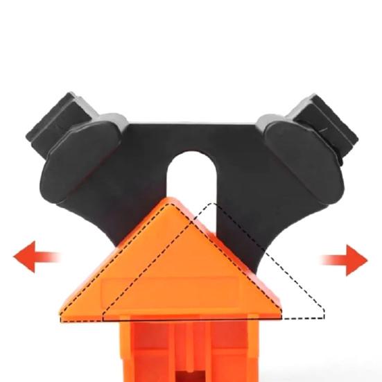 Удобный угловой зажим для деревообработки, красный, пластиковый, зажимной, без сборки, прочный, безопасный