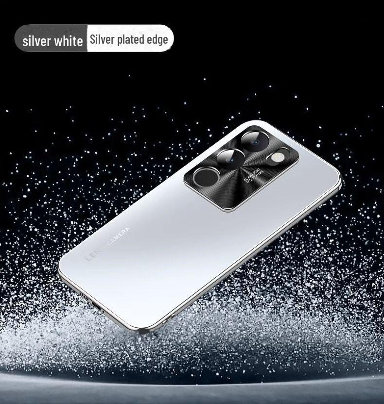 Vivo S17 Pro с гальваническим покрытием, ультратонкий корпус - матовый защитный чехол для Business S18 с защитой от падений
