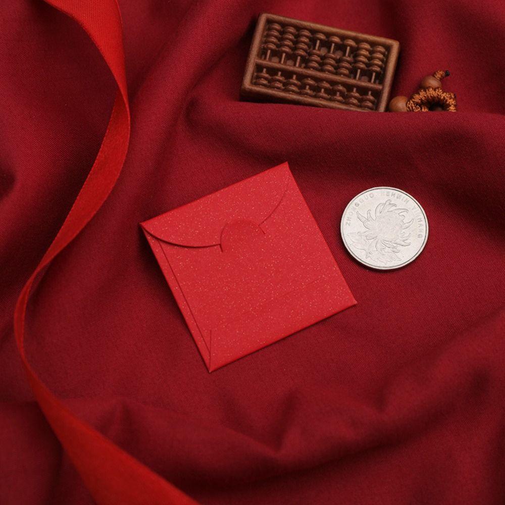 10PCS Best Wishes Luck Money Bag New Year Packet Red Envelope New Year Gifts