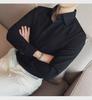 Men's New Long Sleeve Waffle French Business Shirt - Autumn/Winter Fashion