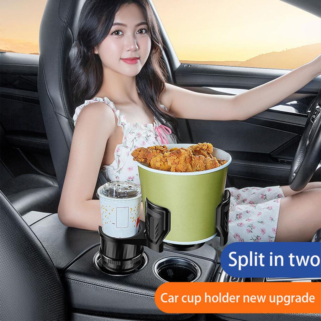 Автомобильный держатель для стакана воды «два в одном», полка из пенопласта, вращающееся на 360 градусов основание, встроенная в автомобиль стойка, держатель для стакана для напитков, расширитель