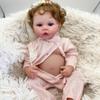 19 Inch Soft Full Vinyl Body Meadow Reborn Baby Girl Doll Waterproof Toddler Bath Toy Hand Detailed Painting Finished Collectible Art Dolls for Kids