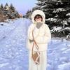 Ветрозащитная Модная Хлопковая Одежда Женская Короткая Корейская Утепленная Свободная Куртка-Парка Зимнее Пальто Уличная Морозостойкая Хлопковая Куртка