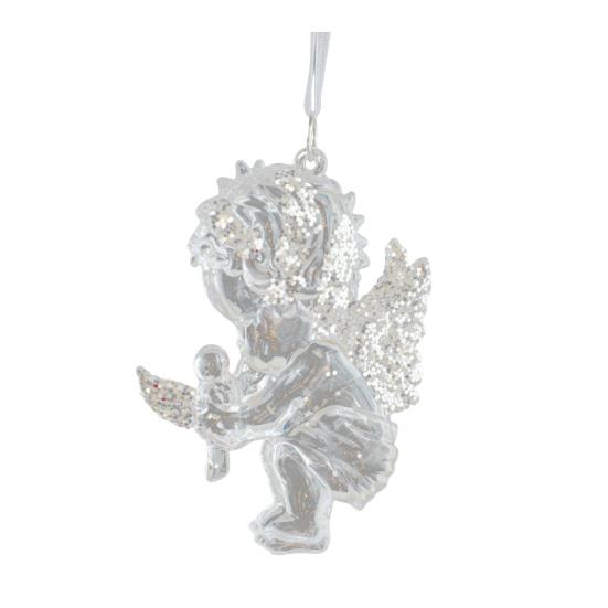 Кристально чистый рождественский орнамент Сверкающее дерево/балерина/бант/звезда Рождественское подвесное украшение для спальни, гостиной, фермерского дома, праздничного домашнего декора