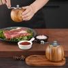 Деревянная мельница для соли и перца Ручная Мини Керамический стержень Измельчитель Перечница и Солонка Универсальная мельница Инструменты для BBQ Кухни