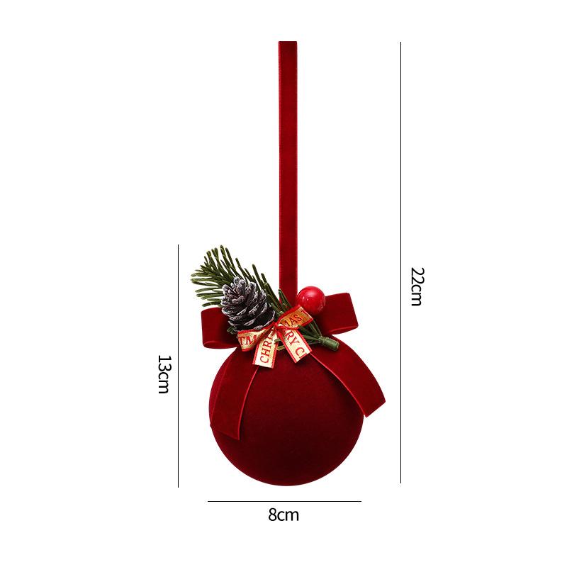 Christmas Bell Hanging Decoration Doorbell Christmas Party Hanging Decoration Creative Glitter Christmas Tree Keychain Pendent