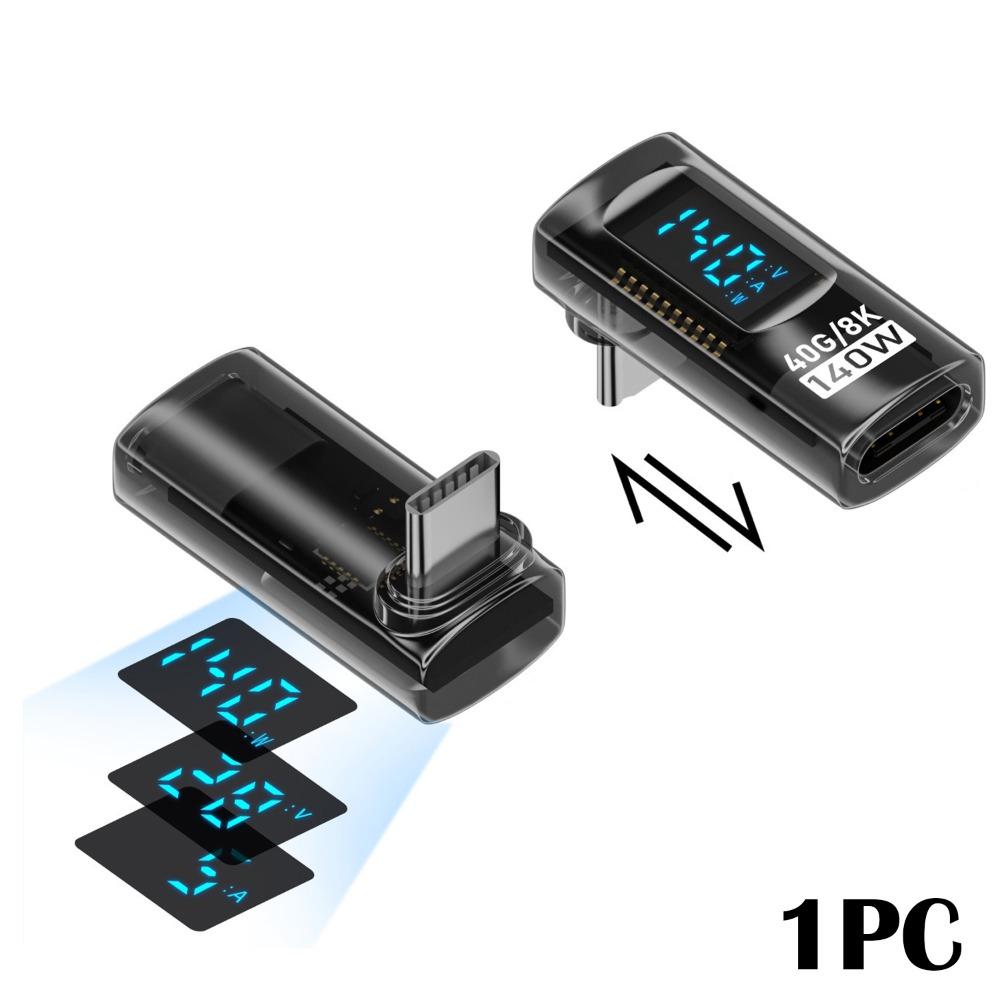 1PC Digital Display USB4 Type-C Converter 8K 60HZ OTG Adapter Power Meter Tester Mobile Phone