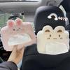 Universal Cartoon Car Tissue Box Plush Animals Seat Back Tissue Storage Case Car Interior Decoration Accessories Tissue Paper