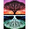 5D DIY алмазная живопись Четыре сезона дерево горный хрусталь картина полная круглая Алмазная вышивка подарок мозаика комплект для украшения дома