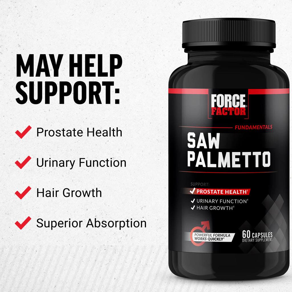 Force Factor Фундаментальный, Пальметто, 60 капсул