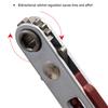 Multifunctional Bidirectional Ratchet Flat Head Elbow Flat Screwdriver Ratchet Wrench Cross-shaped Hexagonal Slotted Tool