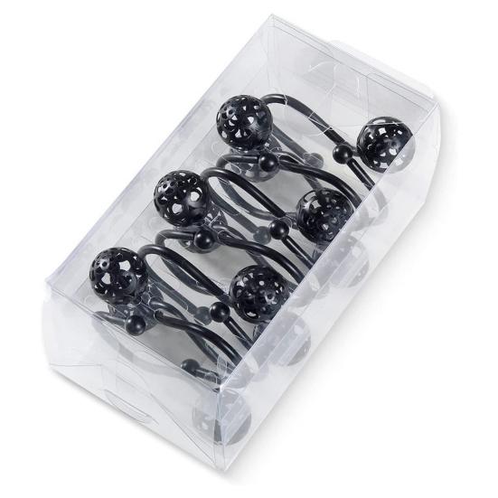 Экологичные прочные подвесные многоразовые крючки для штор для ванной комнаты, аксессуары для ванной комнаты, крючок для занавески для душа