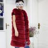 S-10XL New Artificial Fur Vest Women's Long Casual Trend Imitation Fox Fur Coat