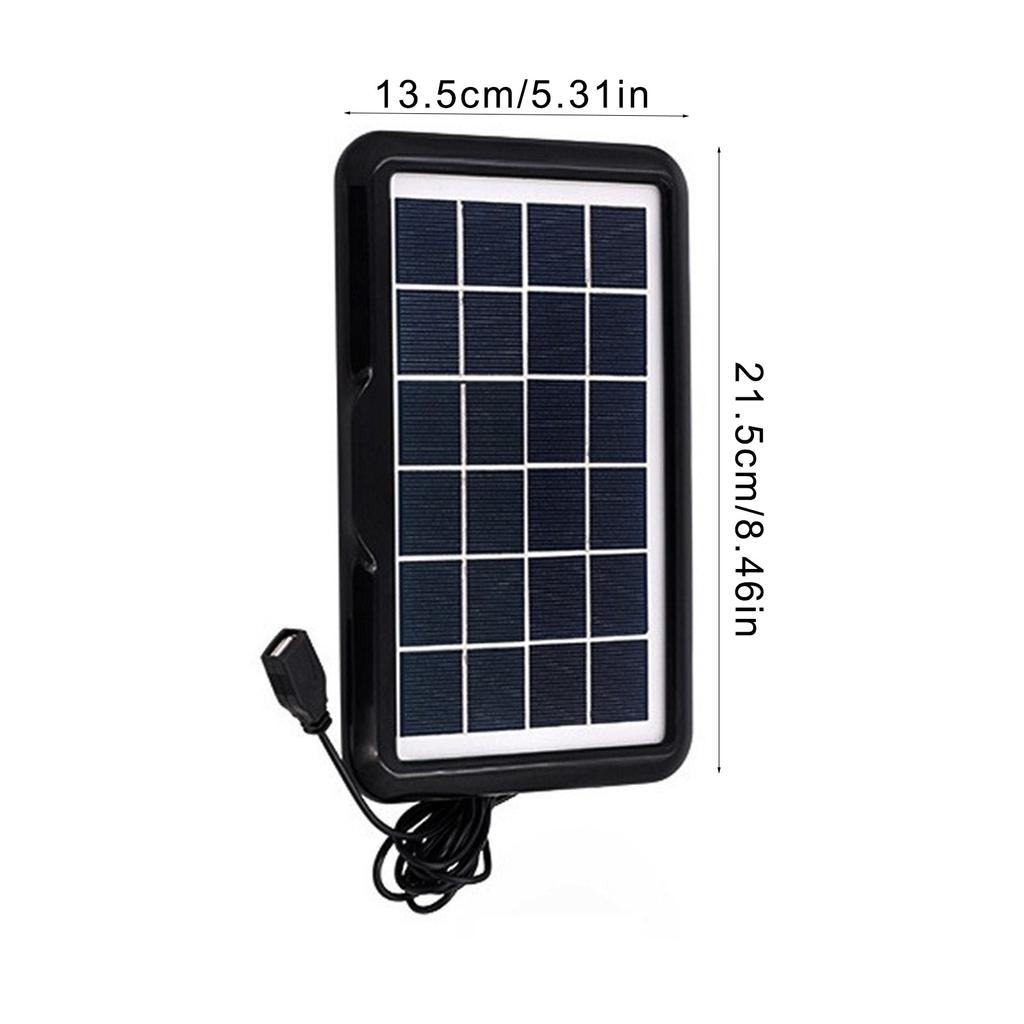 Portable 10W Solar Panel Charger USB Port Monocrystalline Silicon Phone Charger Easy To Carry for Hiking Camping Travel