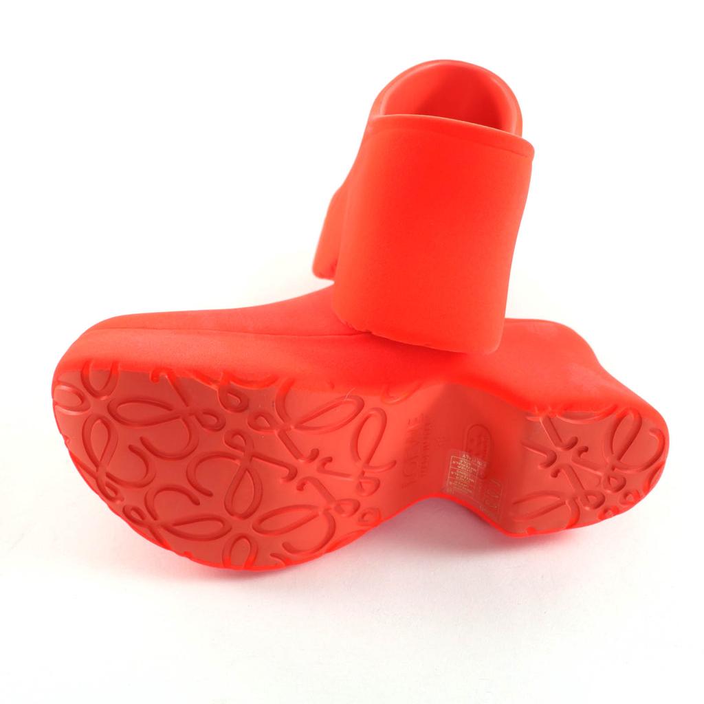 Pristine LOEWE Sandals Terraform Clogs Neon Orange Women 36 L814V29X15 Used