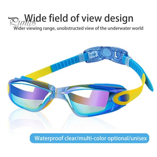 Kids Swimming Glasses Ergonomic Design Adjustable Anti-Fog UV Protection Swim Eyewear Diving Glasses for Children