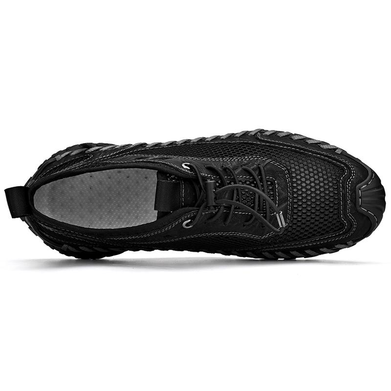 Летняя мужская повседневная обувь с дышащей сеткой, мужские лоферы, удобная прогулочная обувь, мокасины, мужская обувь на плоской подошве