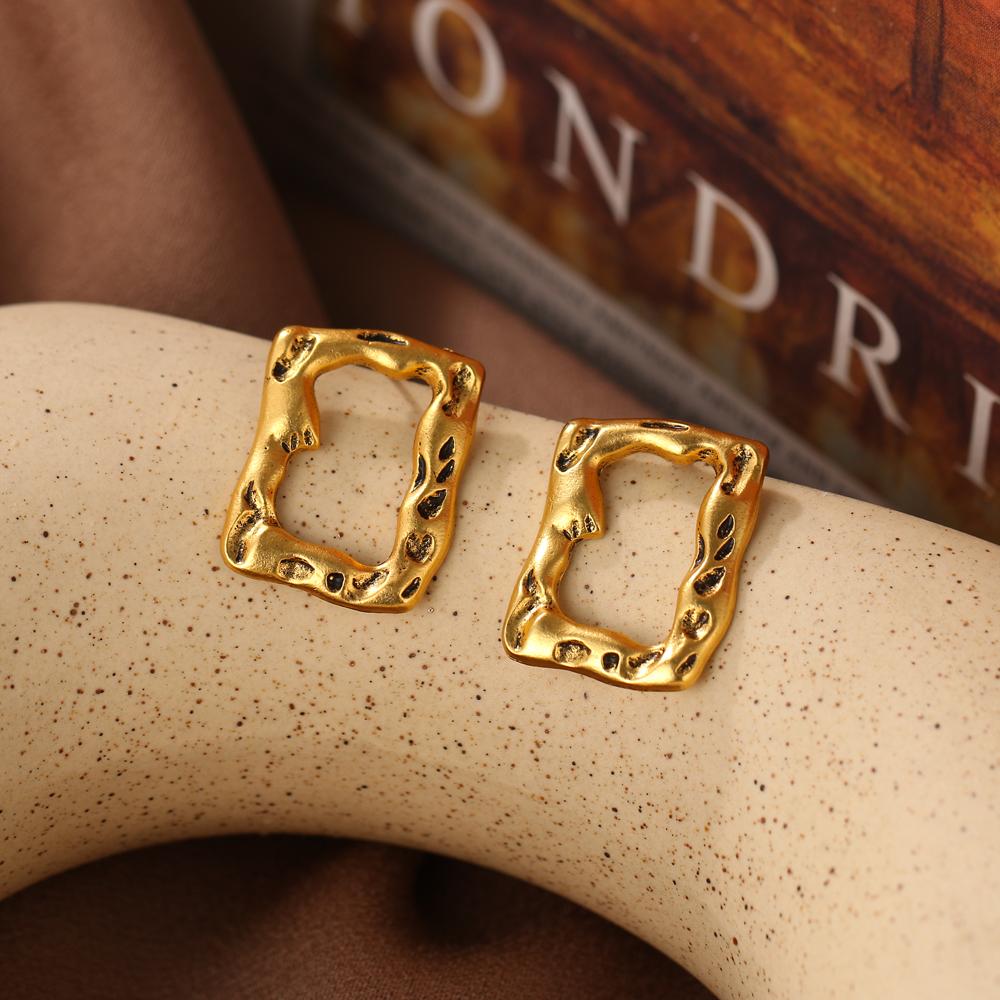 Простые и креативные ретро-круглые C-образные геометрические серьги, женские индивидуальные геометрические серьги для девочек