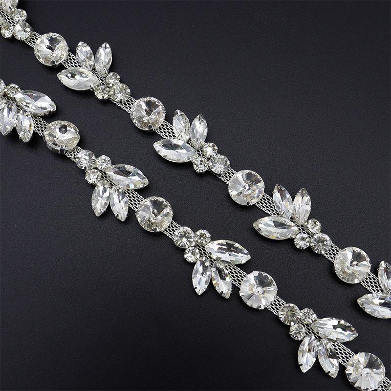 Цепочка с кристаллами Маркиза на когтях для DIY вечернего платья и модных аксессуаров высокого класса