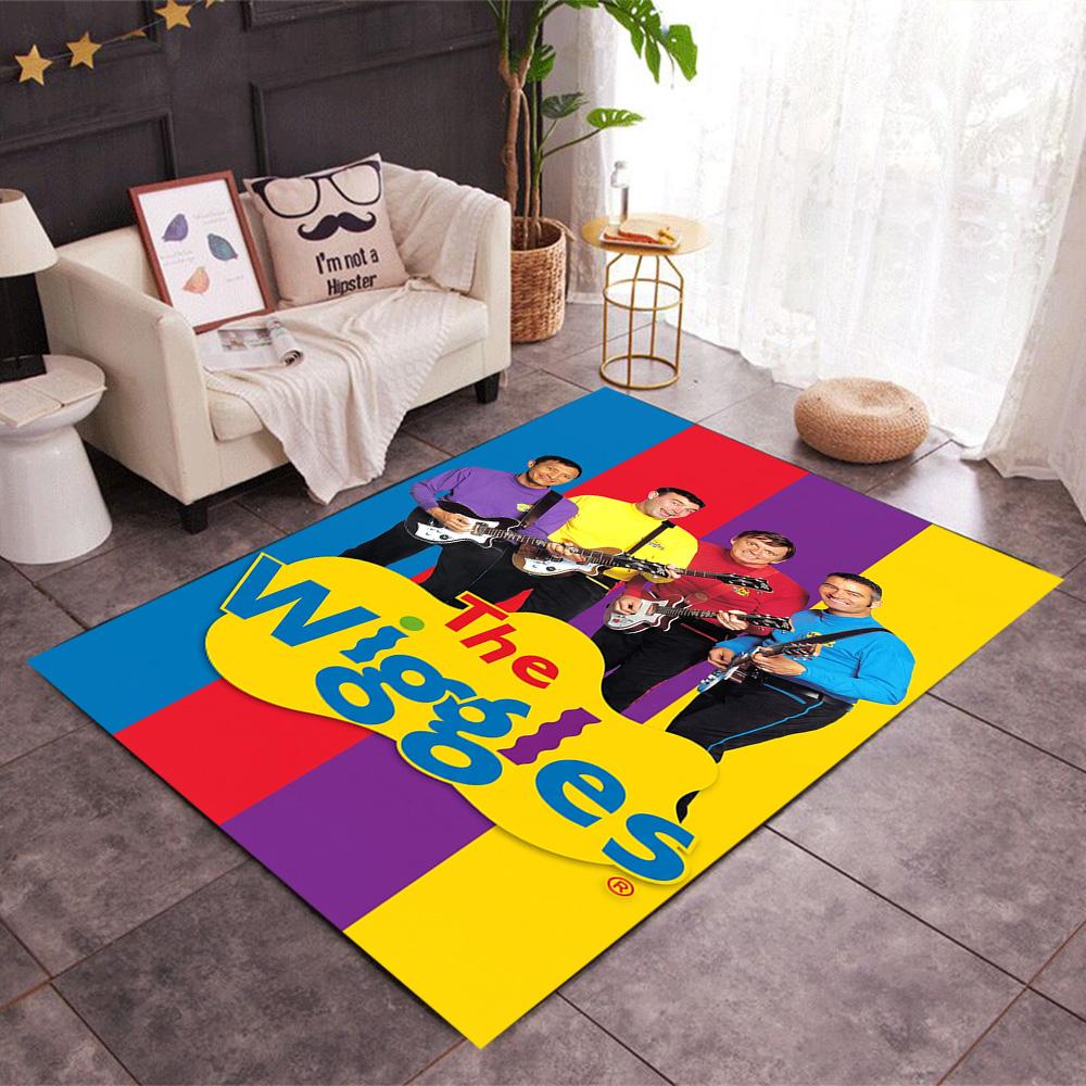 Wiggles Band Performance Area Rug Suitable for Outdoor Dining Room Decorate room Living Rooms Anti-slip Rug Anime Office Decor Spiritual Gift