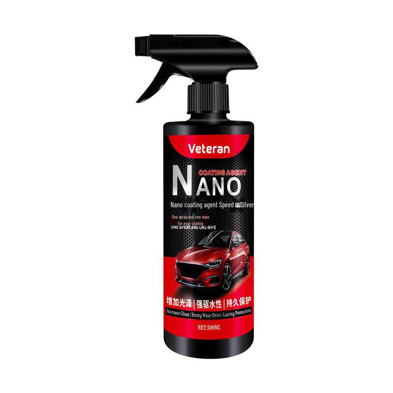 Nano Car Paint Brightener & Antifouling Coating Spray - Water-Repellent Glass Polish