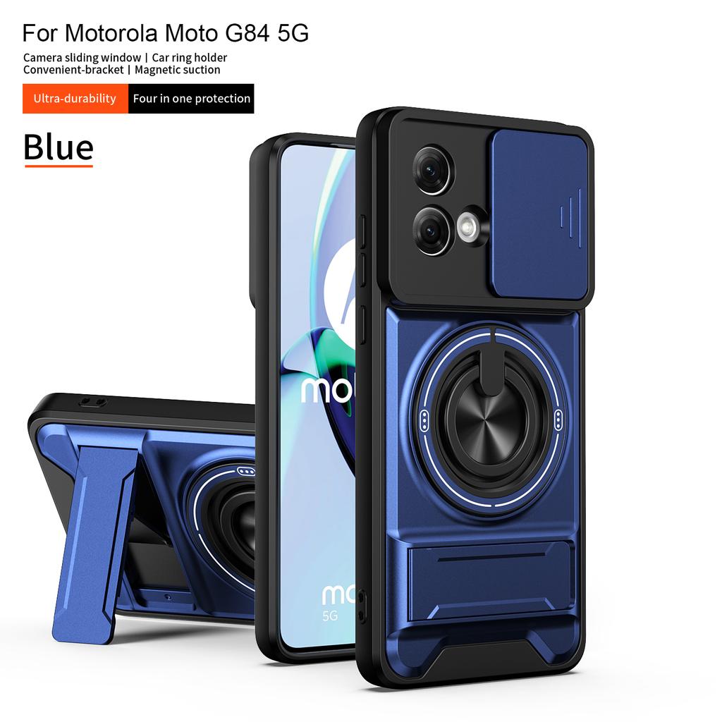 Чехол для Motorola G84 Чехол Moto G55 Чехлы Moto G56 G84 G55 Магнитный складной держатель Magsafe Защитный чехол Military Armor для камеры