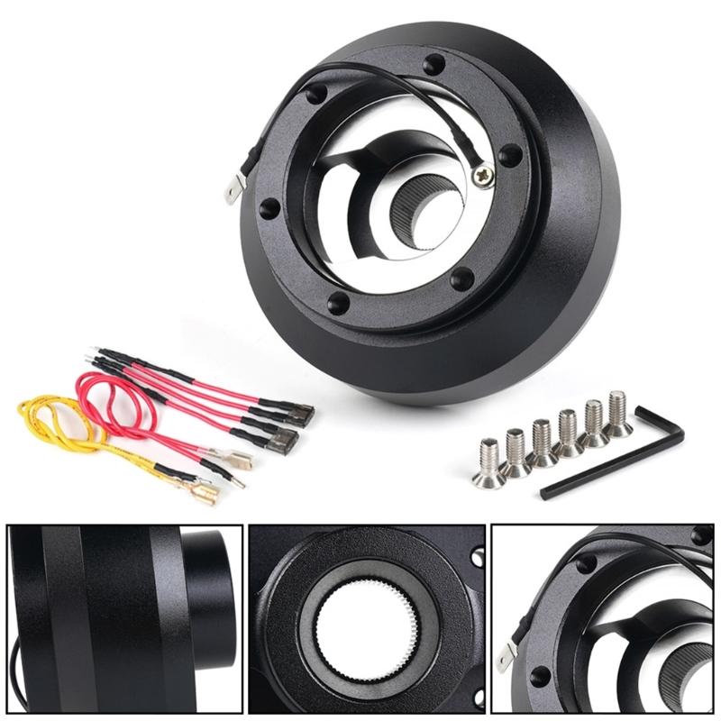 Aluminum Steering Wheel Short Hub Adapter Quick Release Hub Adapter Bosses Kit for Fit, c, ILX