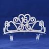 Korean Temperament Dinner Crown Exquisite White Diamond Love Tiara Princess 16th Birthday Digital Crown