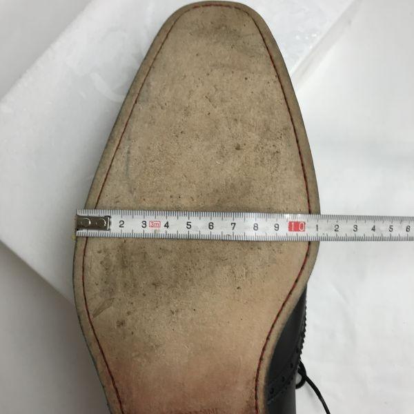 ANTONIO RUFO leather plain toe dress shoes 25.0 dark brown Made in Japan(USED)