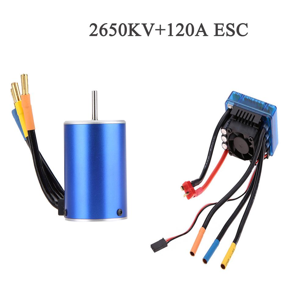 3670 2650KV 2150KV 1900KV 4-полюсный Бесколлекторный Двигатель без Датчиков с Регулятором Скорости (ESC) и Картой Программирования LED - Комплект