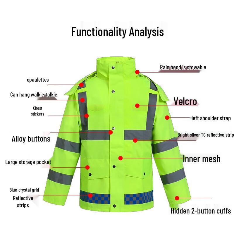 Ayoubu High-Visibility Reflective Rain Suit