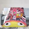Smiling Friends Cartoon Plush Blanket  Soft Flannel Bedding Throw for Kids Outdoor Use Warm Custom DIY Gift Idea