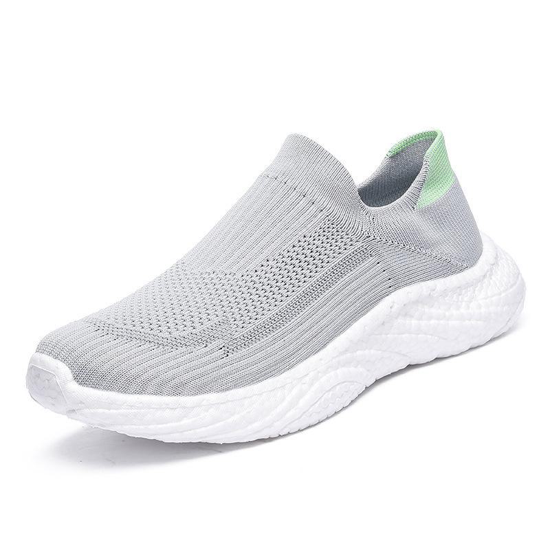Женские летние и осенние дышащие сетчатые спортивные кроссовки Flying Mesh — легкие, удобные, повседневные, без застежек