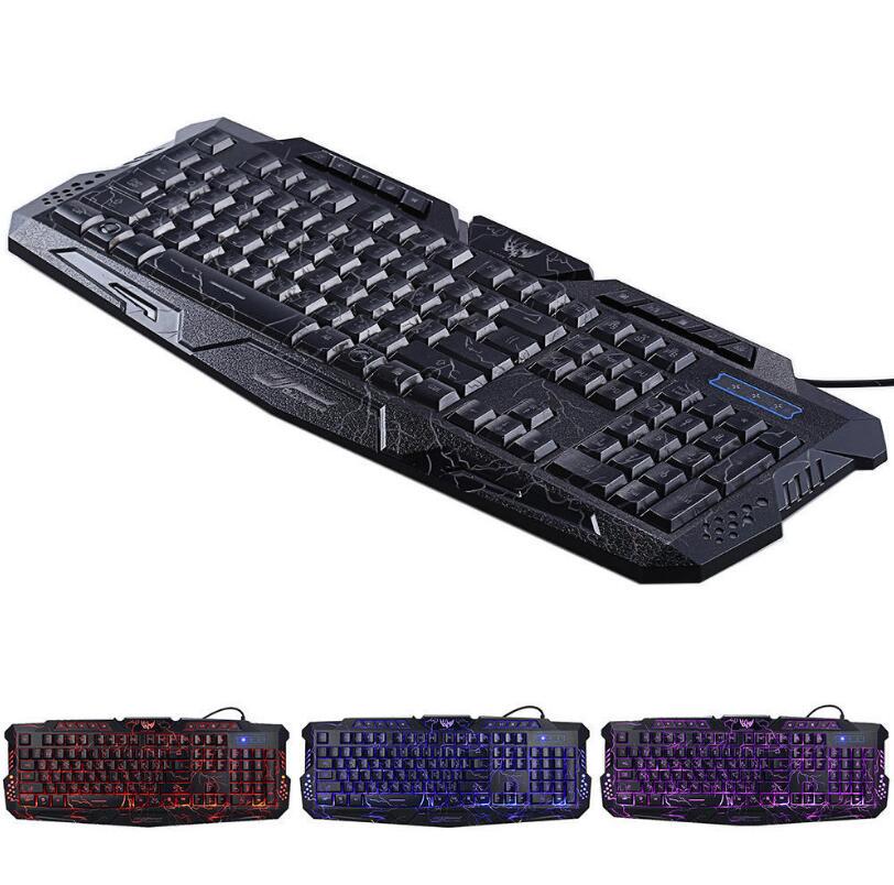 Cool M-200 English Pro Gaming Keyboard 3 режима подсветки Клавиатура с питанием от USB