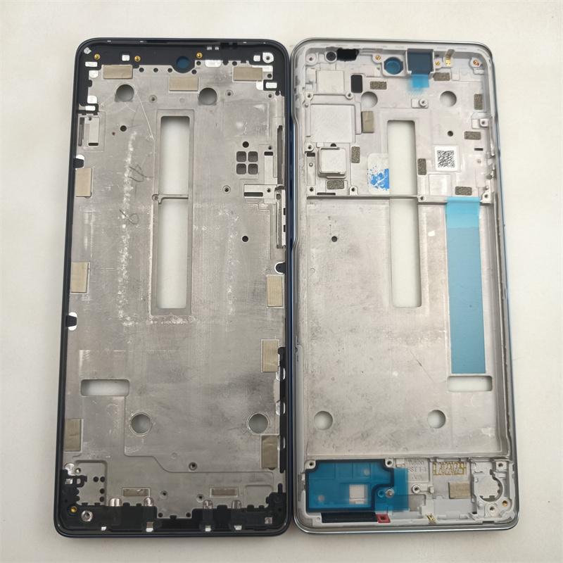 Housing Middle Frame LCD Bezel Plate Panel Chassis For Motorola Moto G200 5G Phone Metal Middle Frame Repair Parts