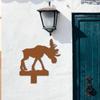 Металлические крючки для ключей Moose, многоцелевой настенный декор, подвесной многоцелевой держатель для ключей с металлическими крючками Moose