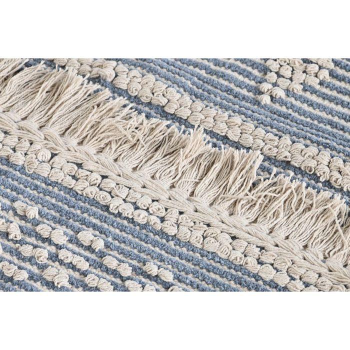 Tapis - DKD HOME DECOR - Boho - Coton - Bleu/Blanc - Ethnique