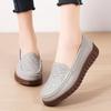 Women's Anti-skid Breathable Single Shoes Women's Summer Walking Shoes Middle-aged Woman‘s Platform Shoes