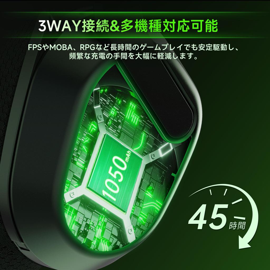 Игровые наушники Rumoon Captain 560 Беспроводная игровая гарнитура с и Xbox Series Controller Совместимые 50 мм ENC До 45 часов комфортного