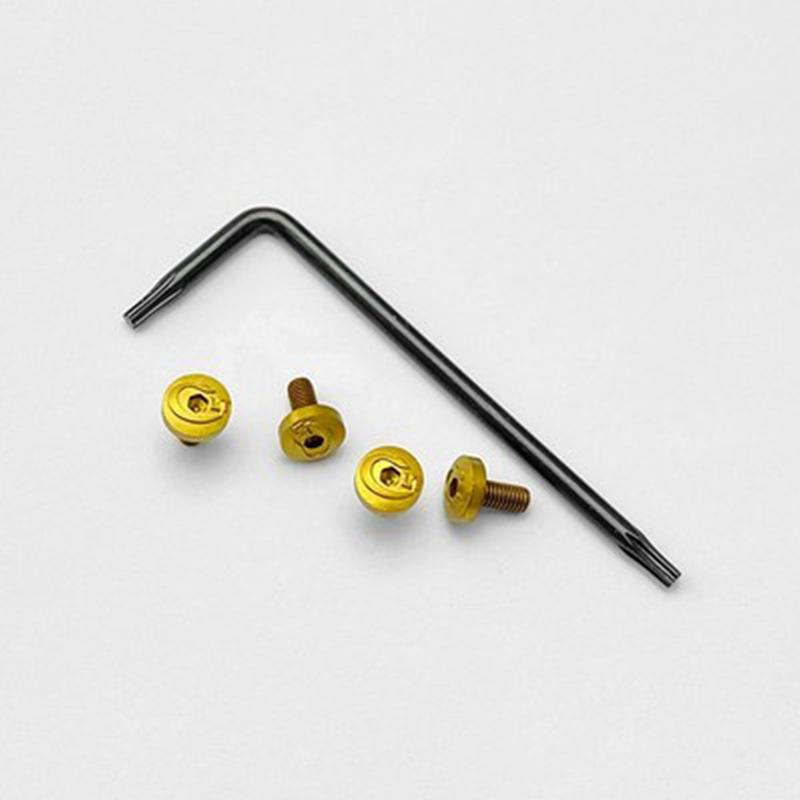 4 шт. 1911 Grips Винты с инструментом CNC Нержавеющая сталь T8 Plum Винт черный 1911 Grips Гвоздь