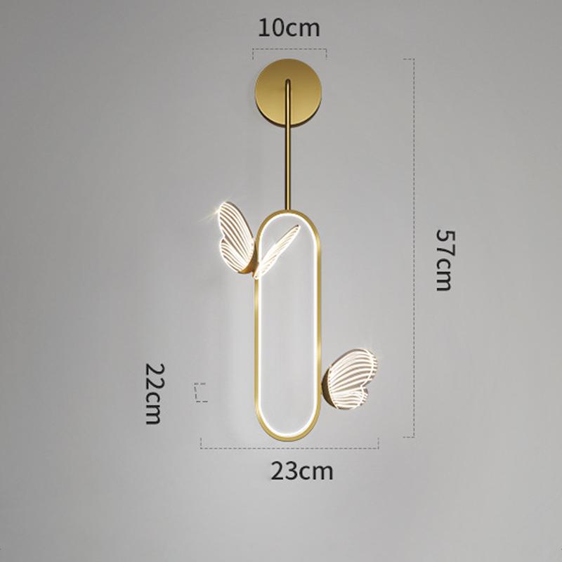 Светодиодный Современный Диван Настенный Светильник Бабочка Декор Прикроватные Лампы Для Дома Холл Кухня Гостиная Скандинавское Внутреннее Освещение Свет