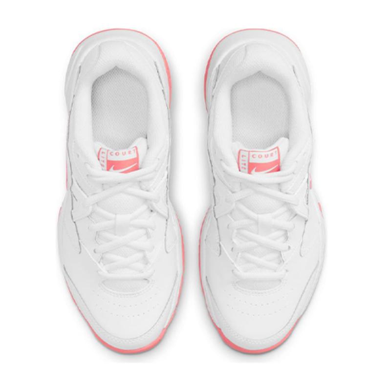 Nike Корт Джуниор. Теннисные кроссовки Lite 2 с низким верхом Розовый/Белый Подростковые кроссовки CD0440-166