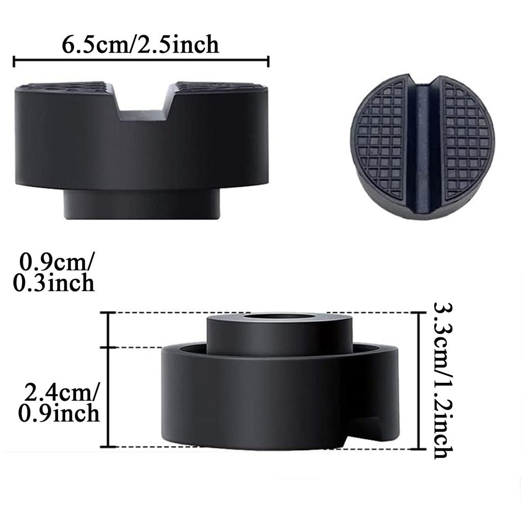 Jack stand pad grooved type, set of 2 65 x